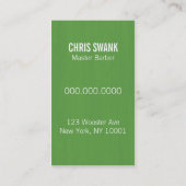 Carte de visite de coiffeur/Cosmetologist de (Dos)