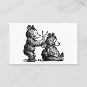 Carte de visite de coiffeur d'amusement (Dos)