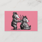 Carte de visite de coiffeur d'amusement - préparez (Dos)