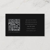 Carte de visite de coiffeur de luxe (Dos)