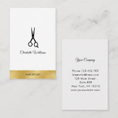 Carte de visite de coiffeur moderne (Devant / Derrière)