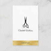 Carte de visite de coiffeur moderne (Devant)