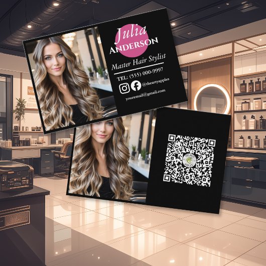 Carte de visite de coiffeur : petite entreprise ph