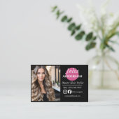 Carte de visite de coiffeur : petite entreprise ph (Debout devant)
