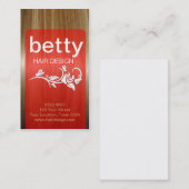 Carte de visite de coiffure (Devant / Derrière)
