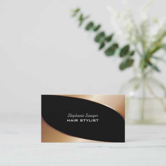 carte de visite de coiffure (Debout devant)