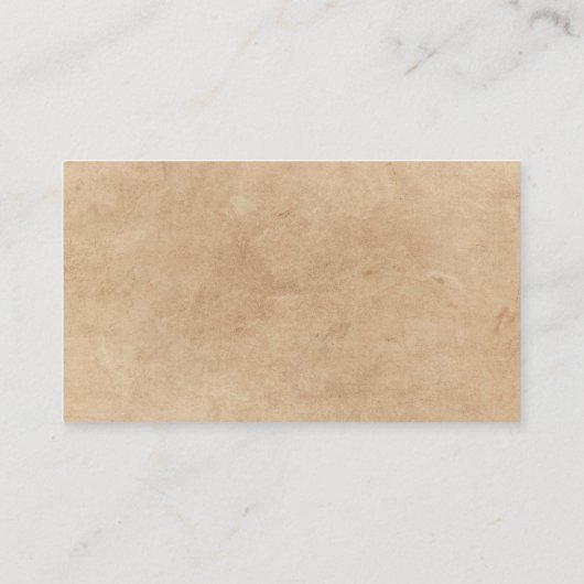 Carte de visite de coiffure amérindien (Dos)