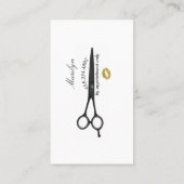 Carte de visite de coiffure en silhouette (Dos)