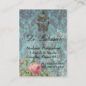 Carte de visite de coiffure style Pompadour de Le (Dos)