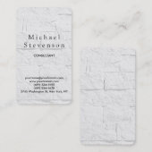 Carte de visite de coin arrondi en brique murale t (Devant / Derrière)