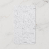 Carte de visite de coin arrondi en brique murale t (Dos)