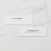 Carte de visite de coin arrondi transparent (Devant / Derrière)