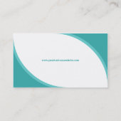 Carte de visite de coins de Teal (Dos)