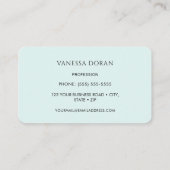 Carte de visite de colibri (Dos)