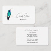 Carte de visite de colibri (Devant / Derrière)