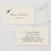 Carte de visite de colibri (Devant / Derrière)