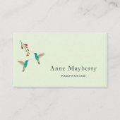 Carte de visite de colibri (Devant)