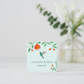 Carte de visite de colibri (Debout devant)