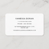 Carte de visite de colibri (Dos)