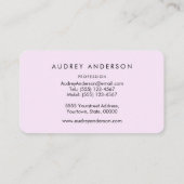 Carte de visite de colibri (Dos)