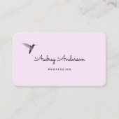 Carte de visite de colibri (Devant)