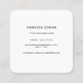 Carte de visite de colibri (Dos)