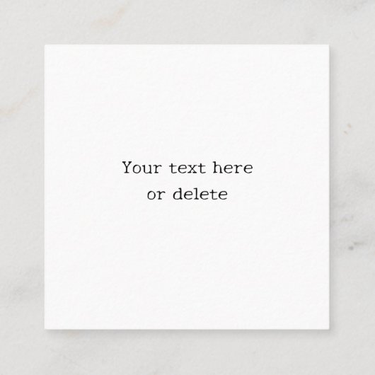 Carte de visite de colibri (Dos)