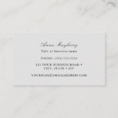 Carte de visite de colibri à gorge rubis (Dos)