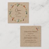 Carte de visite de colibri Kraft (Devant / Derrière)