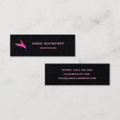 Carte de visite de colibri noir (Devant / Derrière)