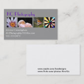 Carte de visite de collage de photographie (Devant / Derrière)