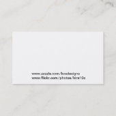 Carte de visite de collage de photographie (Dos)