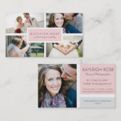 Carte de visite de collage de photographie (Devant / Derrière)