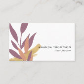 Carte de visite de collage de pinceau tendance (Devant)