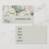 Carte de visite de collection de timbres vintage (Devant / Derrière)