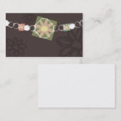 carte de visite de collier de bijoux de fleur (Devant / Derrière)