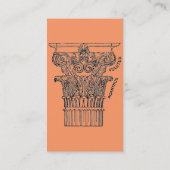 Carte de visite de colonne grecque (Dos)