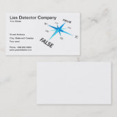 Carte de visite de compagnie de détecteur de (Devant / Derrière)