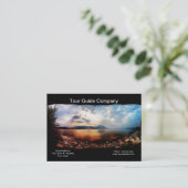 Carte de visite de compagnie de guide touristique (Debout devant)
