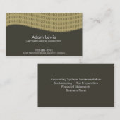 Carte de visite de comptabilité - (Devant / Derrière)