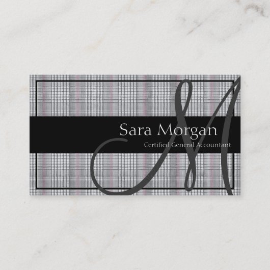 Carte de visite de comptabilité - damassé chique (Devant)