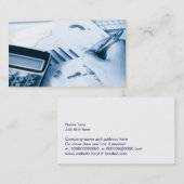 carte de visite de comptabilité et de finances (Devant / Derrière)