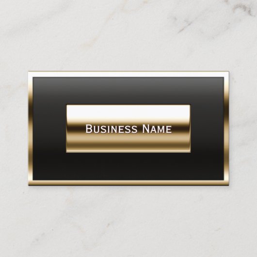 Carte de visite de comptabilité Étiquette Gold de  (Devant)