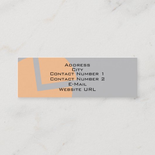 Carte de visite de comptabilité financière (Dos)