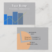 Carte de visite de comptabilité financière (Devant / Derrière)