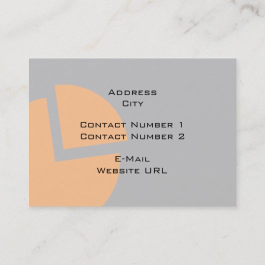 Carte de visite de comptabilité financière (Dos)