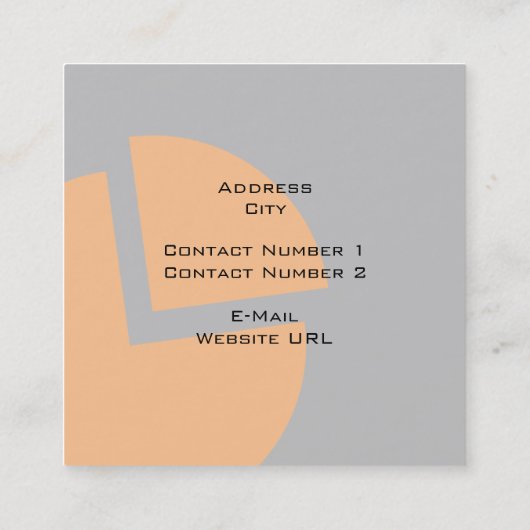 Carte de visite de comptabilité financière (Dos)