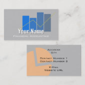Carte de visite de comptabilité financière (Devant / Derrière)