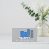 Carte de visite de comptabilité financière (Debout devant)