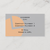 Carte de visite de comptabilité financière (Dos)